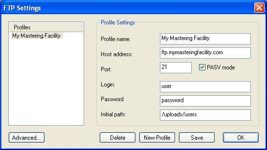 FTP Settings