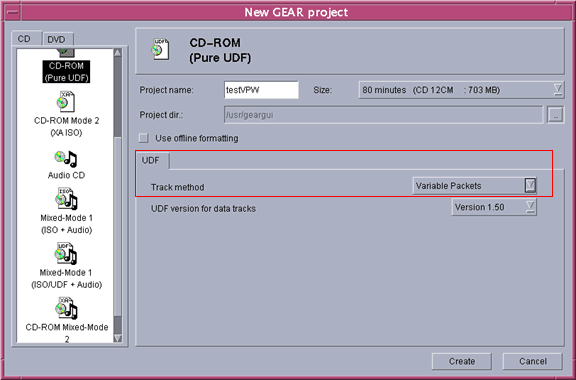 Variable Packet Writing